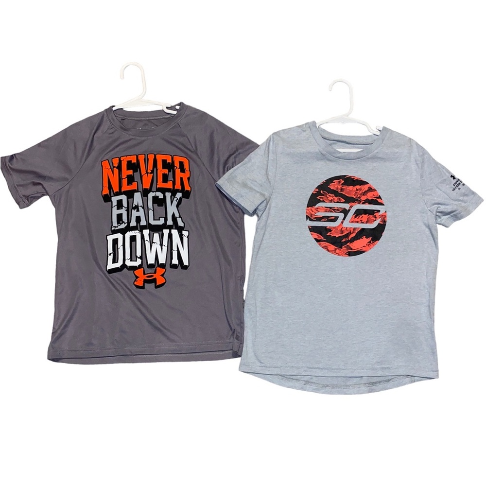 (2) Under Armour Boys shirts